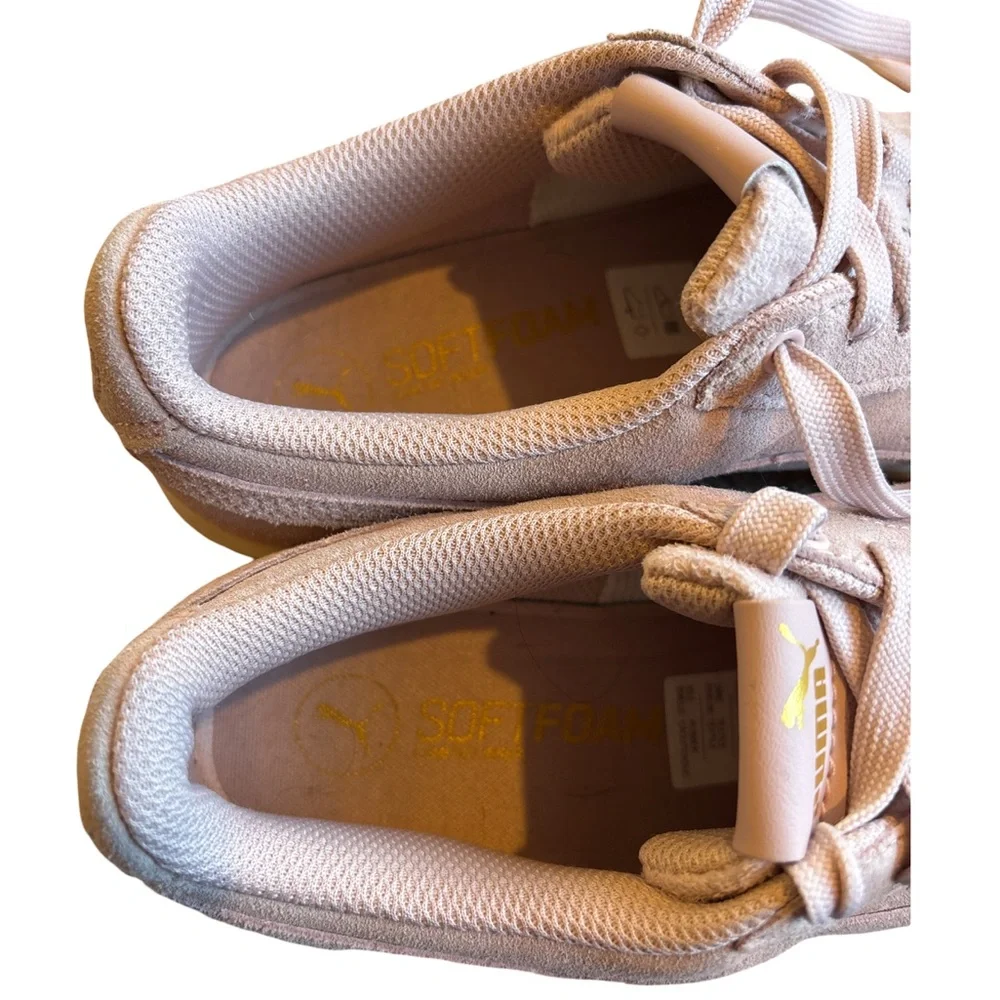 Puma Vikky AOS Women's Soft Pink Suede Sneakers Size 7
